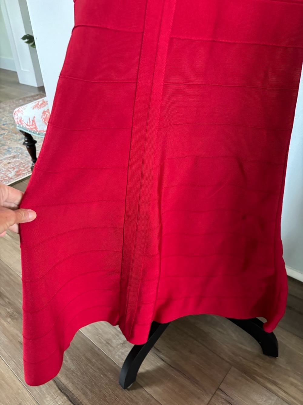 Herve Leger Ellen red bandage gown small - Picture 8 of 10